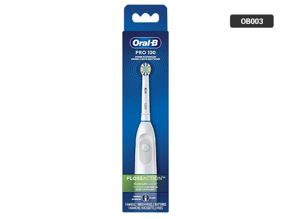 Oral-B Pro 100 Floss Action Battery Powered White Toothbrush in Sri Lanka